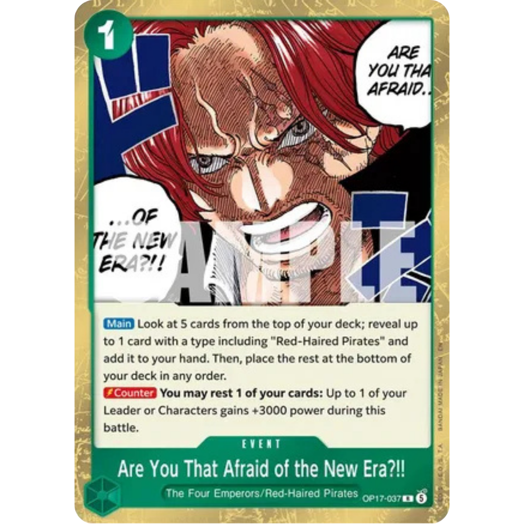 Are You That Afraid of the New Era?! (OP17-037) - The World's Strongest Warriors Foil