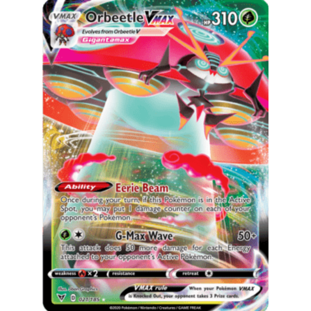 Orbeetle VMAX 021 - Holofoil SWSH04 Vivid Voltage - Ultra Rare