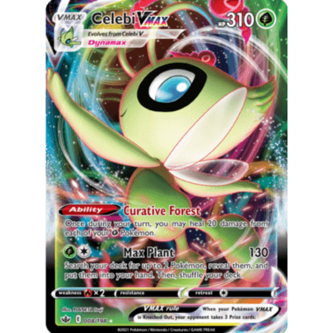 Celebi VMAX 008 - Holofoil SWSH06 Chilling Reign - Ultra Rare