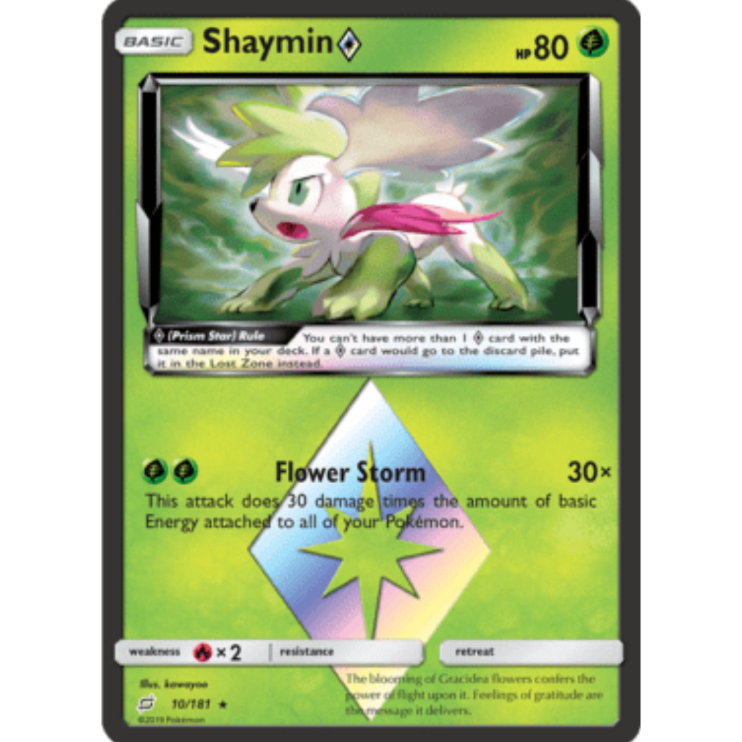 Shaymin Prism Star 010 - Holofoil SM Team Up - Prism Rare