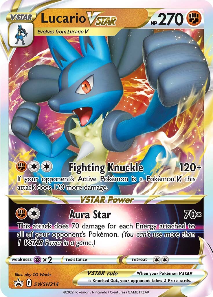 Lucario VSTAR SWSH214 - Holofoil Jumbo Cards - Promo