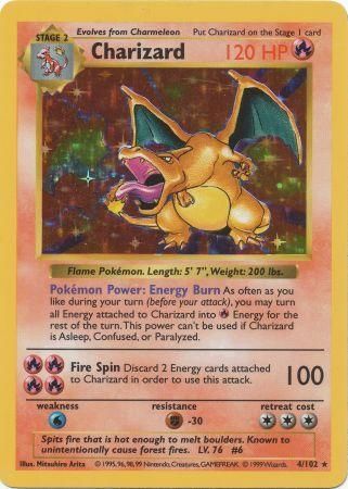 Charizard Base Set Shadowless - Holo Rare