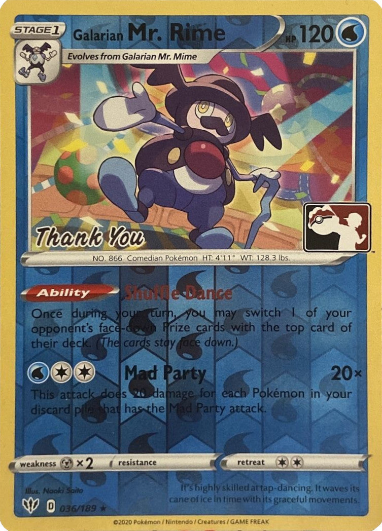 Galarian Mr. Rime 036/189 - Reverse Holofoil Miscellaneous Cards & Products - Promo
