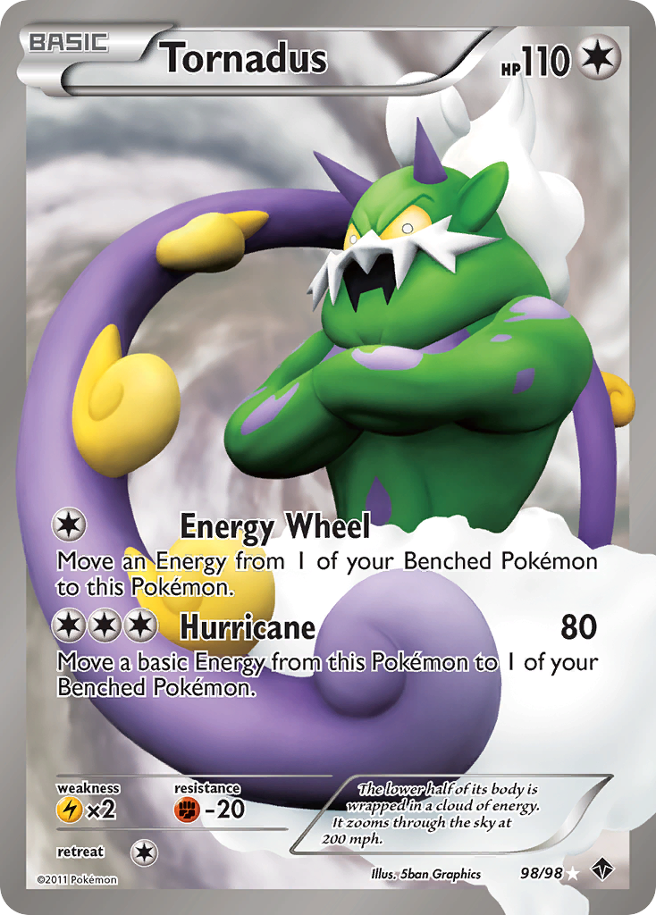 Tornadus (98 Full Art) 098 - Holofoil Emerging Powers - Ultra Rare
