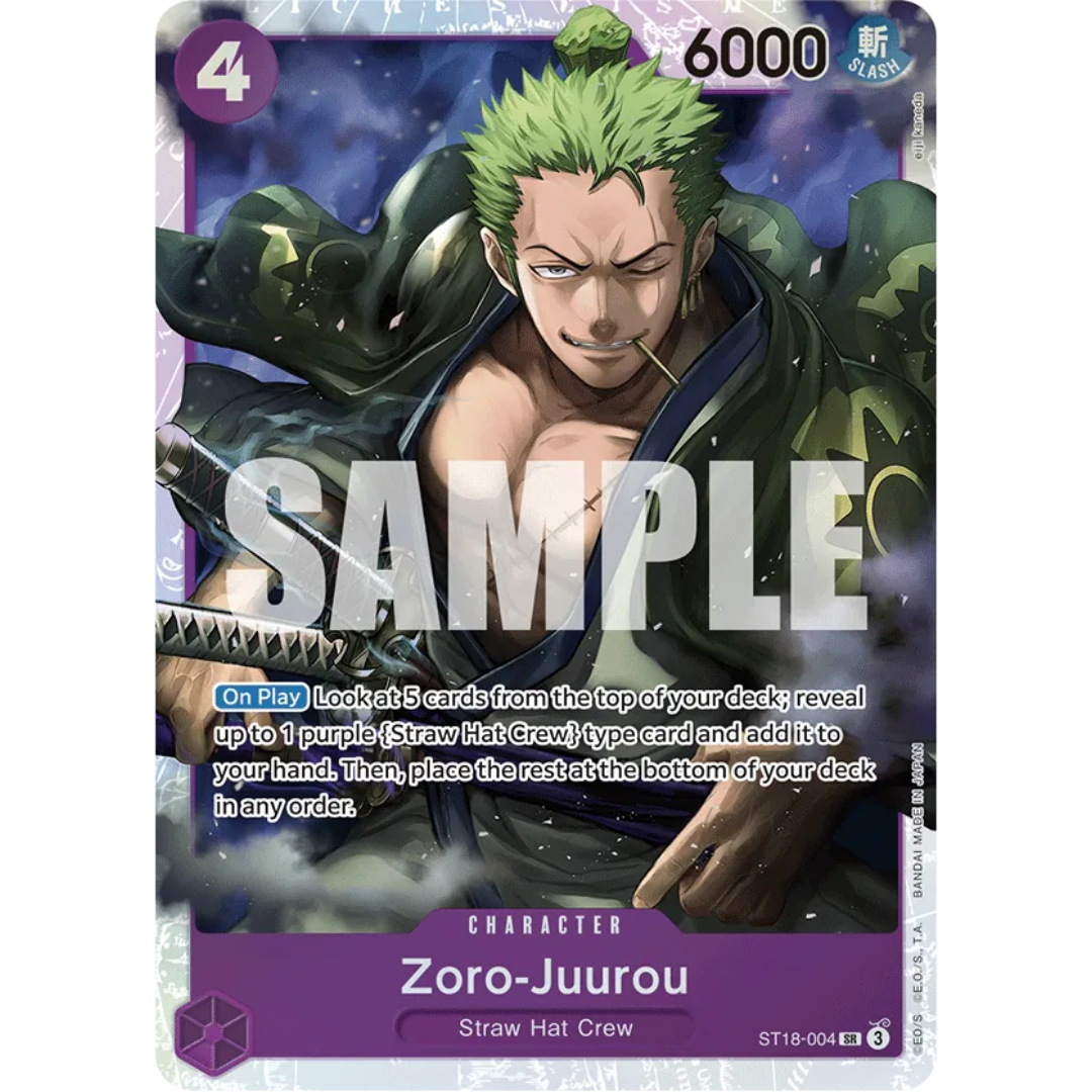 Zoro-Juurou (ST18-004) (ST18-004) - Starter Deck 18: PURPLE Monkey.D.Luffy Foil