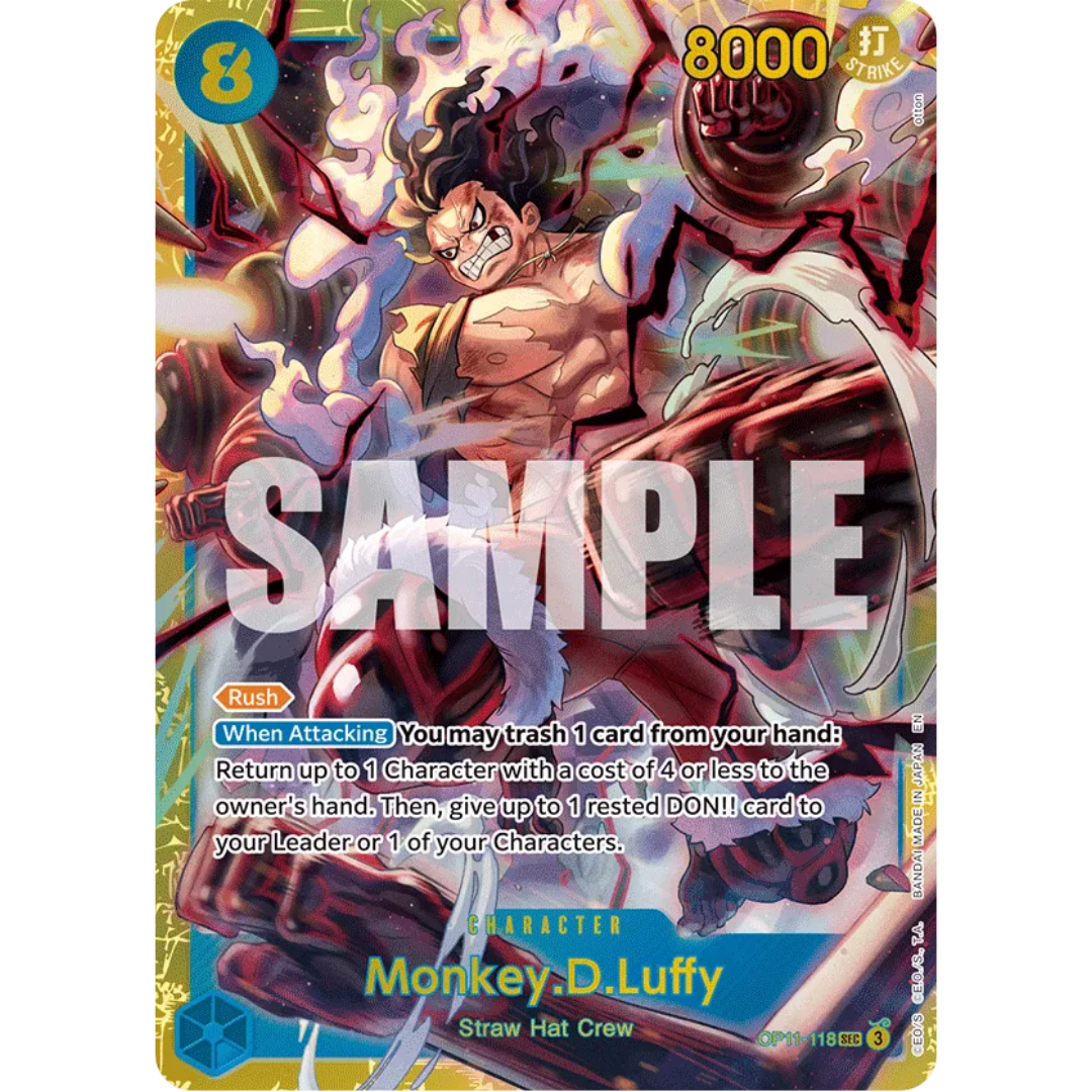 Monkey.D.Luffy (118) (OP11-118) - A Fist of Divine Speed Foil