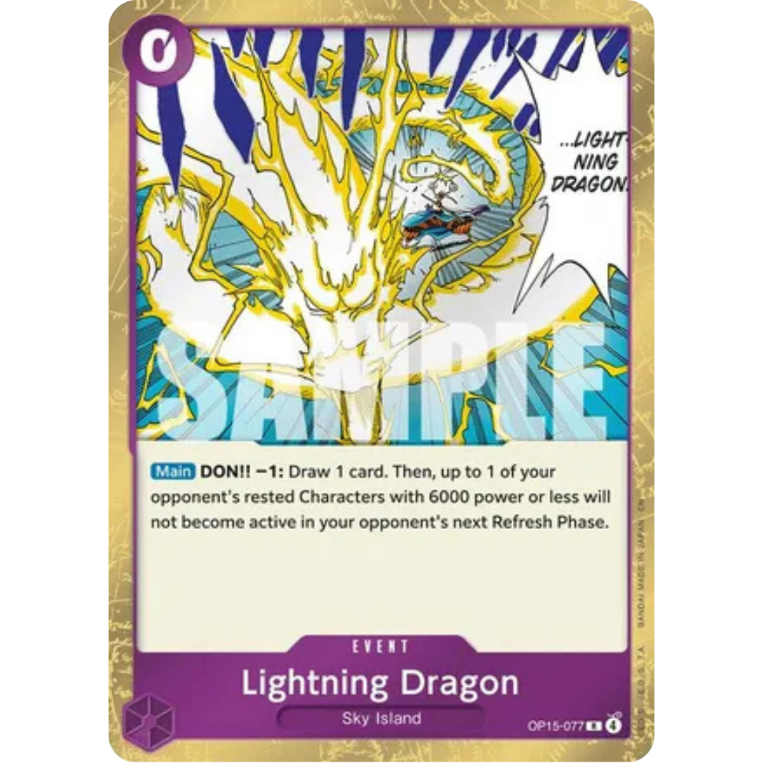 Lightning Dragon (OP15-077) - Adventure on Kami's Island Foil
