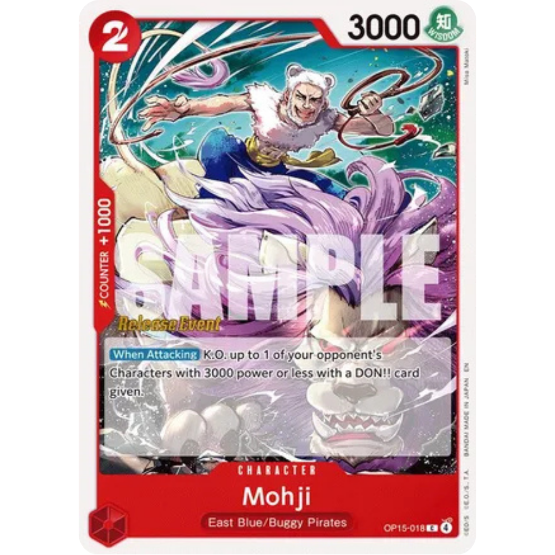 Mohji (OP15-018) - Adventure on Kami's Island Release Event Cards