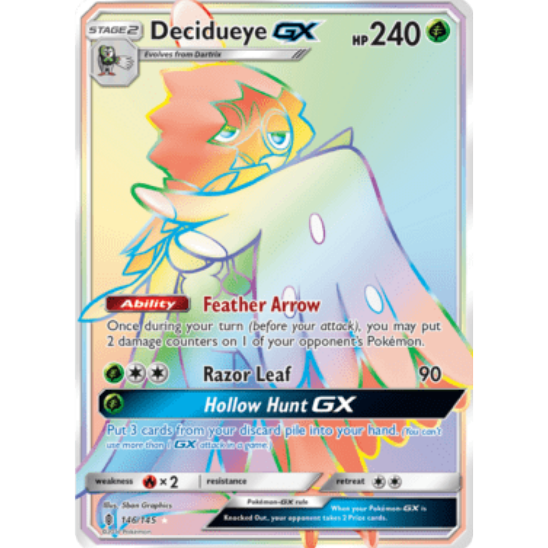 Decidueye GX (Secret) - Holofoil SM Guardians Rising - Secret Rare