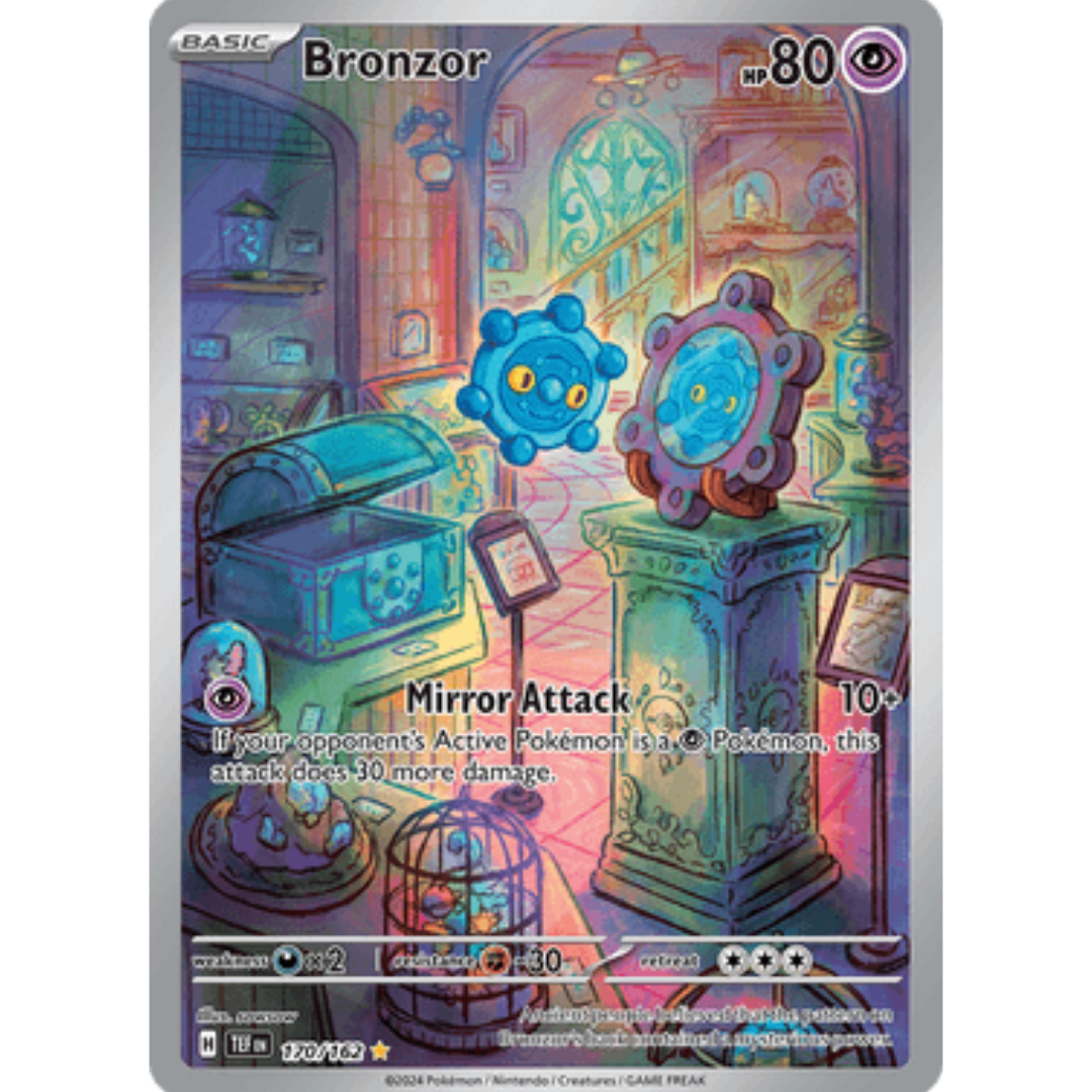 Bronzor 170/162 - Holofoil SV05 Temporal Forces - Illustration Rare