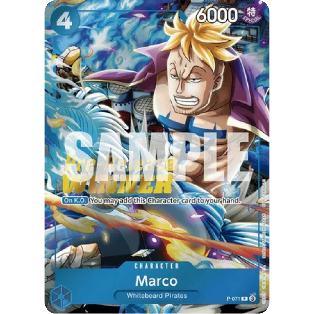 Marco (Two Legends Pre-Release Winner) (P-071) - One Piece Promotion Cards Foil