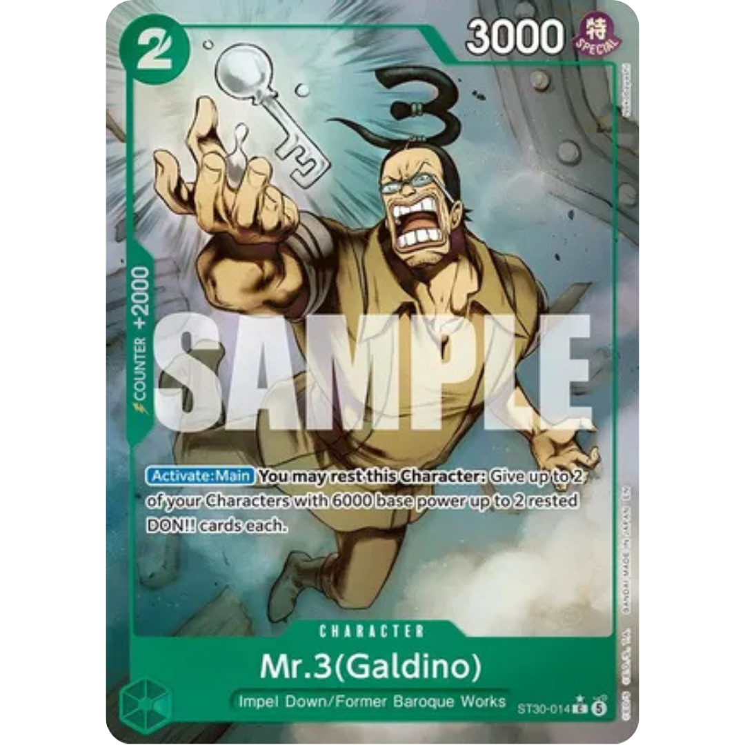 Mr.3(Galdino) (Full Art) (ST30-014) - Starter Deck EX: Luffy & Ace Foil
