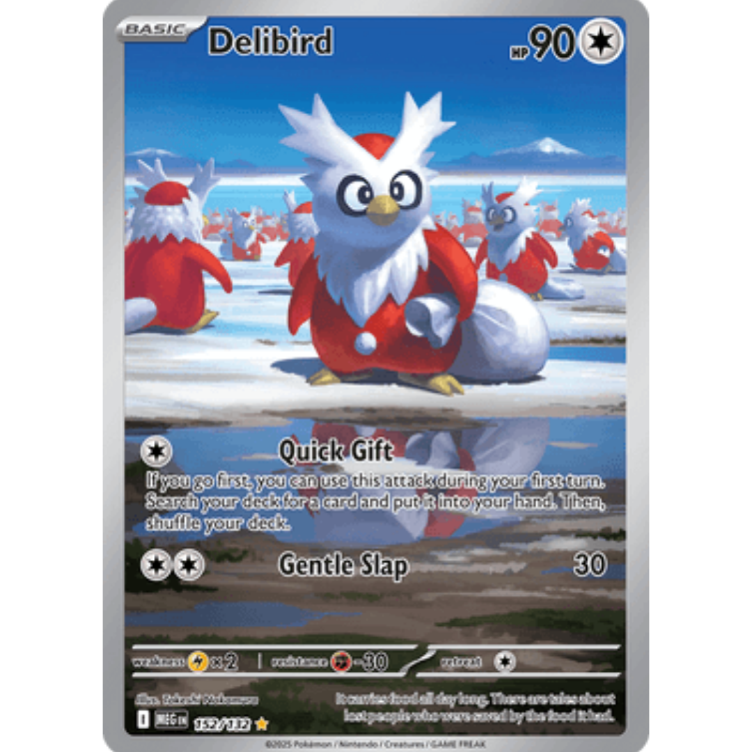 Delibird 152/132 - Holofoil ME01 Mega Evolution - Illustration Rare