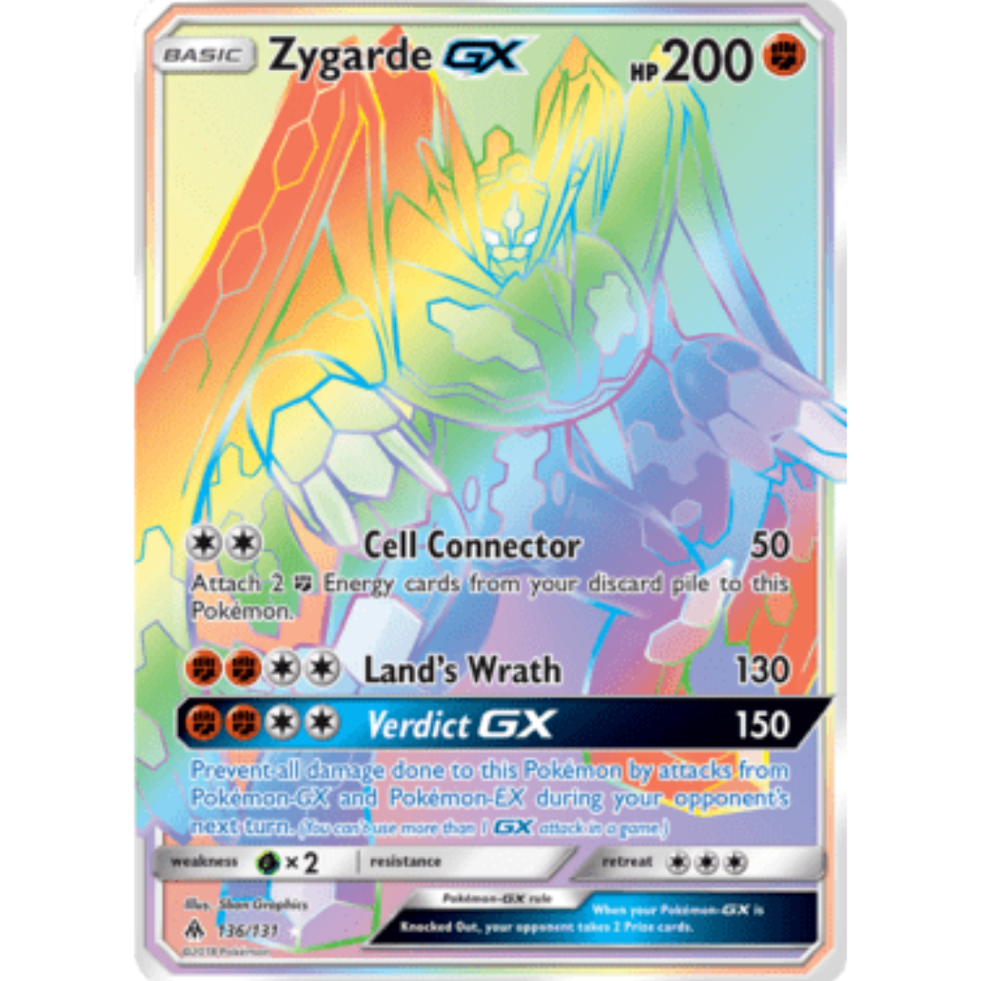 Zygarde GX (Secret) 136 - Holofoil SM Forbidden Light - Secret Rare