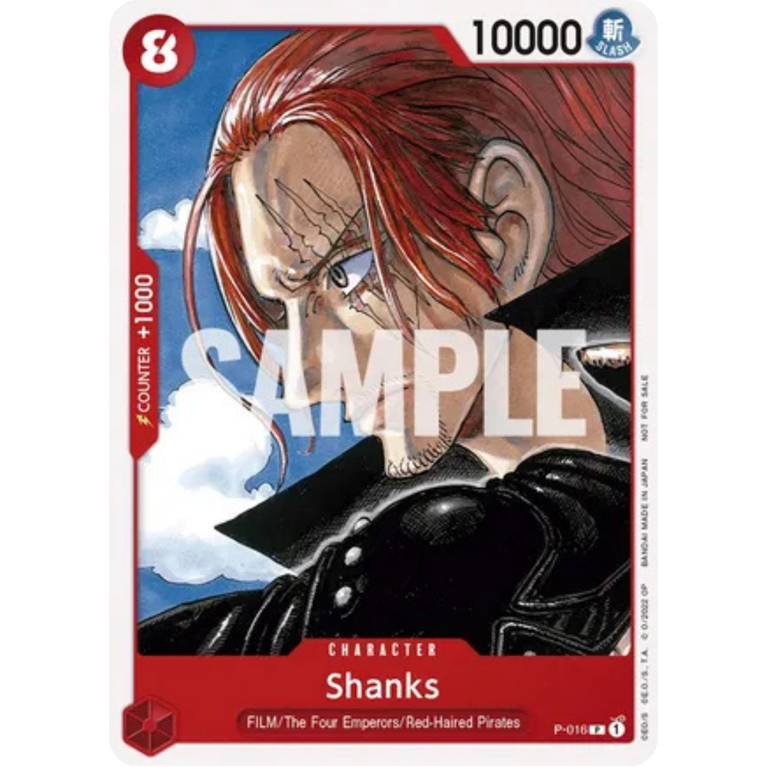 Shanks (One Piece Film Red) (P-016) - One Piece Promotion Cards