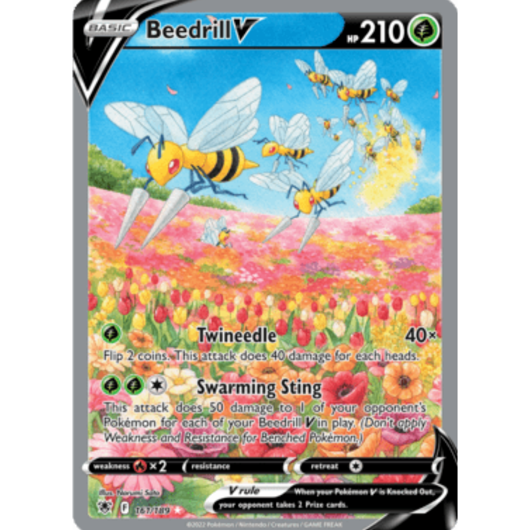 Beedrill V (Alternate Full Art) 161 - Holofoil SWSH10 Astral Radiance - Ultra Rare