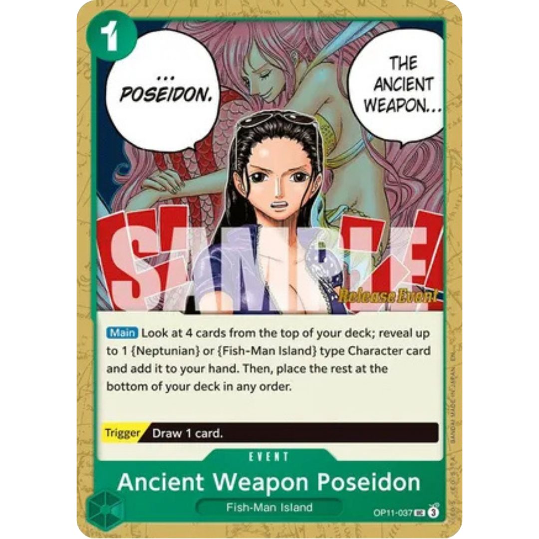 Ancient Weapon Poseidon (OP11-037) - A Fist of Divine Speed Release Event Cards