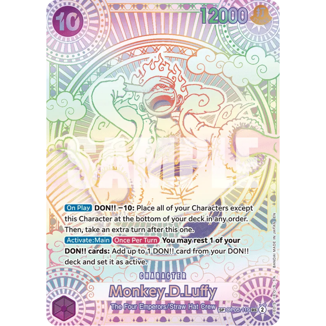 Monkey.D.Luffy (119) (SP) (OP05-119) - A Fist of Divine Speed Foil