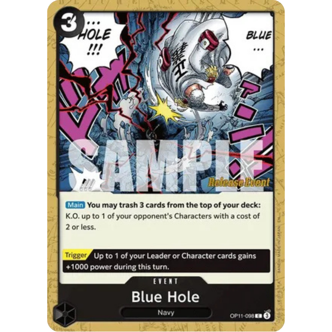 Blue Hole (OP11-098) - A Fist of Divine Speed Release Event Cards