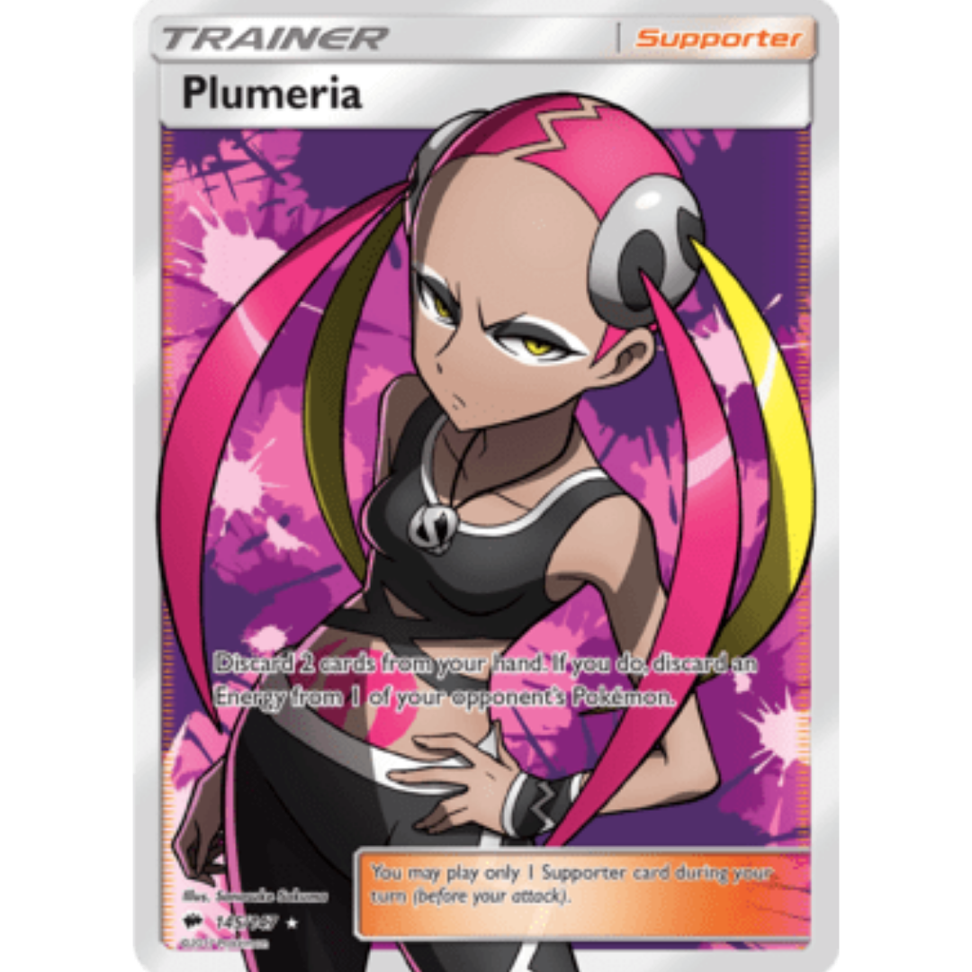 Plumeria (Full Art) 145/147 - Holofoil SM Burning Shadows - Ultra Rare