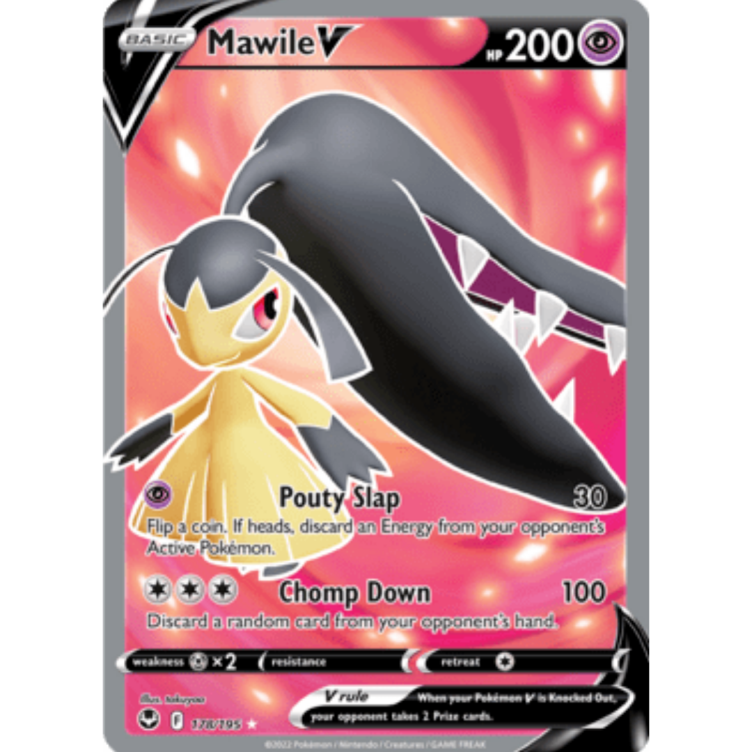 Mawile V (Full Art) 178 - Holofoil SWSH12 Silver Tempest - Ultra Rare
