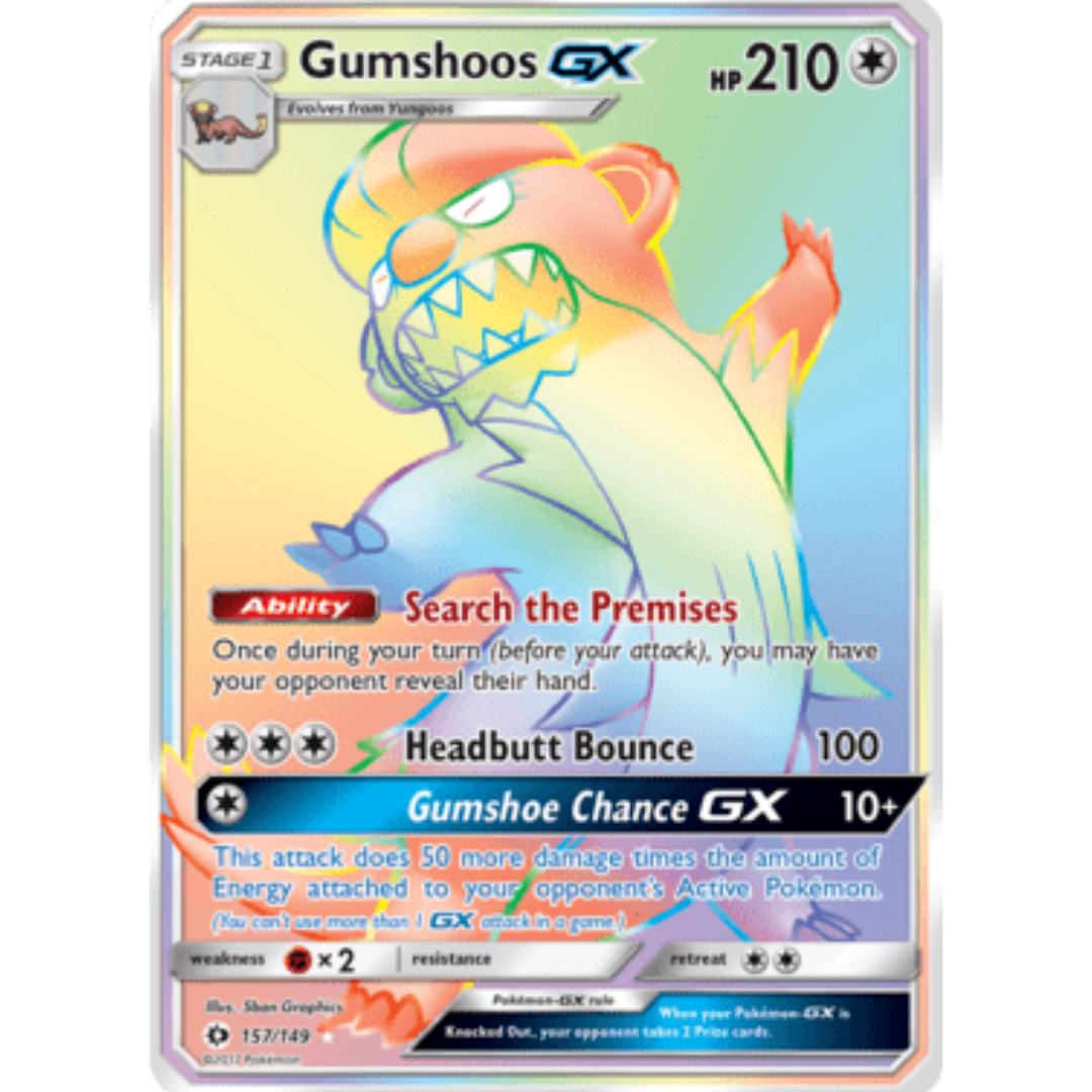 Gumshoos GX (Secret)/149 - Holofoil SM Base Set - Secret Rare