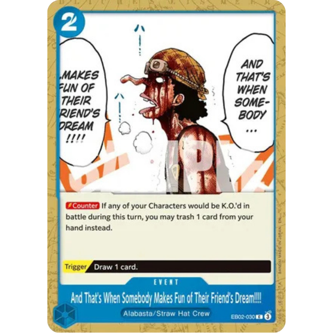 And That's When Somebody Makes Fun of Their Friend's Dream!!!! (EB02-030) - Extra Booster: Anime 25th Collection