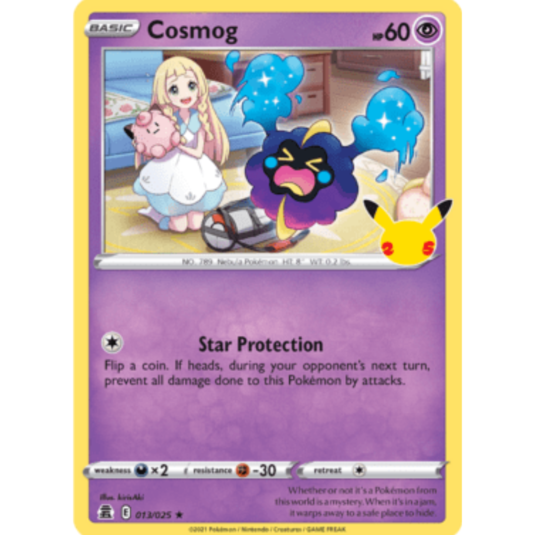 Cosmog 013/025 - Holofoil Celebrations - Holo Rare