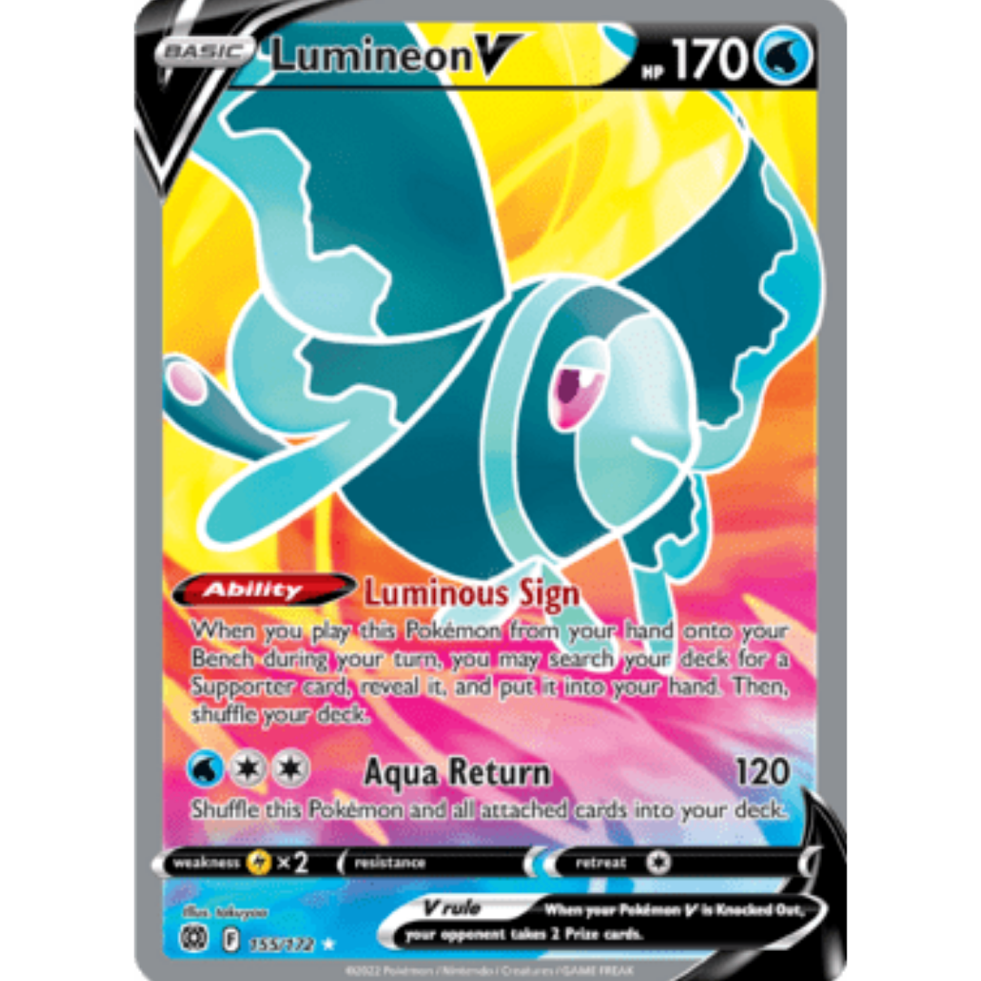 Lumineon V (Full Art) 155 - Holofoil SWSH09 Brilliant Stars - Ultra Rare