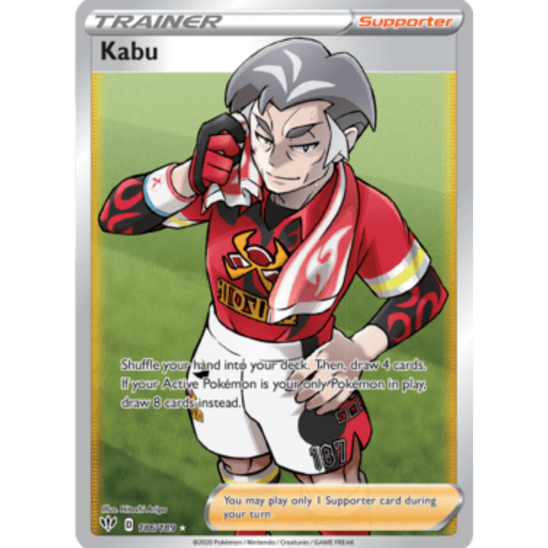 Kabu (Full Art) 186 - Holofoil SWSH03 Darkness Ablaze - Ultra Rare