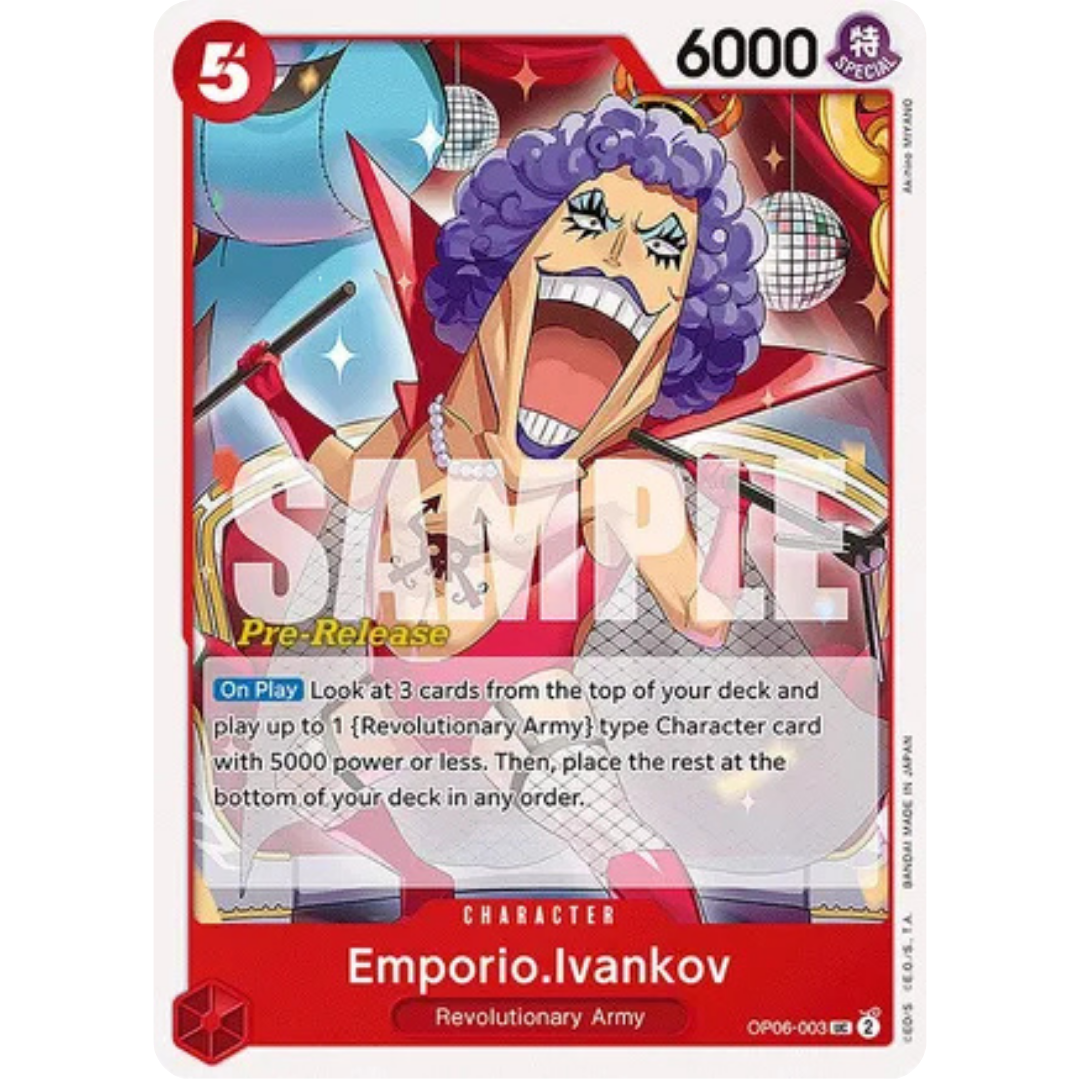 Emporio.Ivankov (OP06-003) - Wings of the Captain Pre-Release Cards