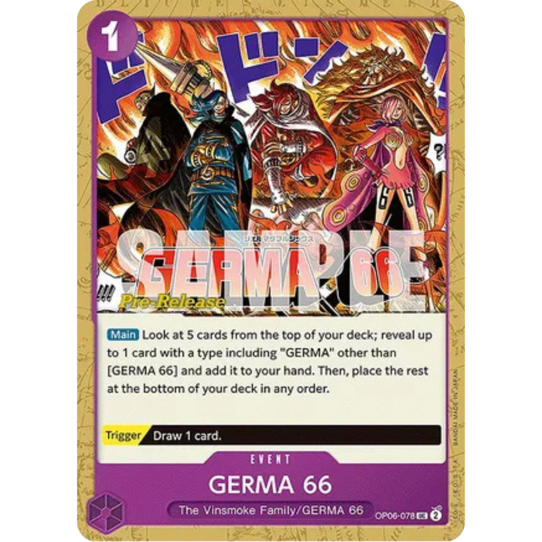 GERMA 66 (OP06-078) - Wings of the Captain Pre-Release Cards