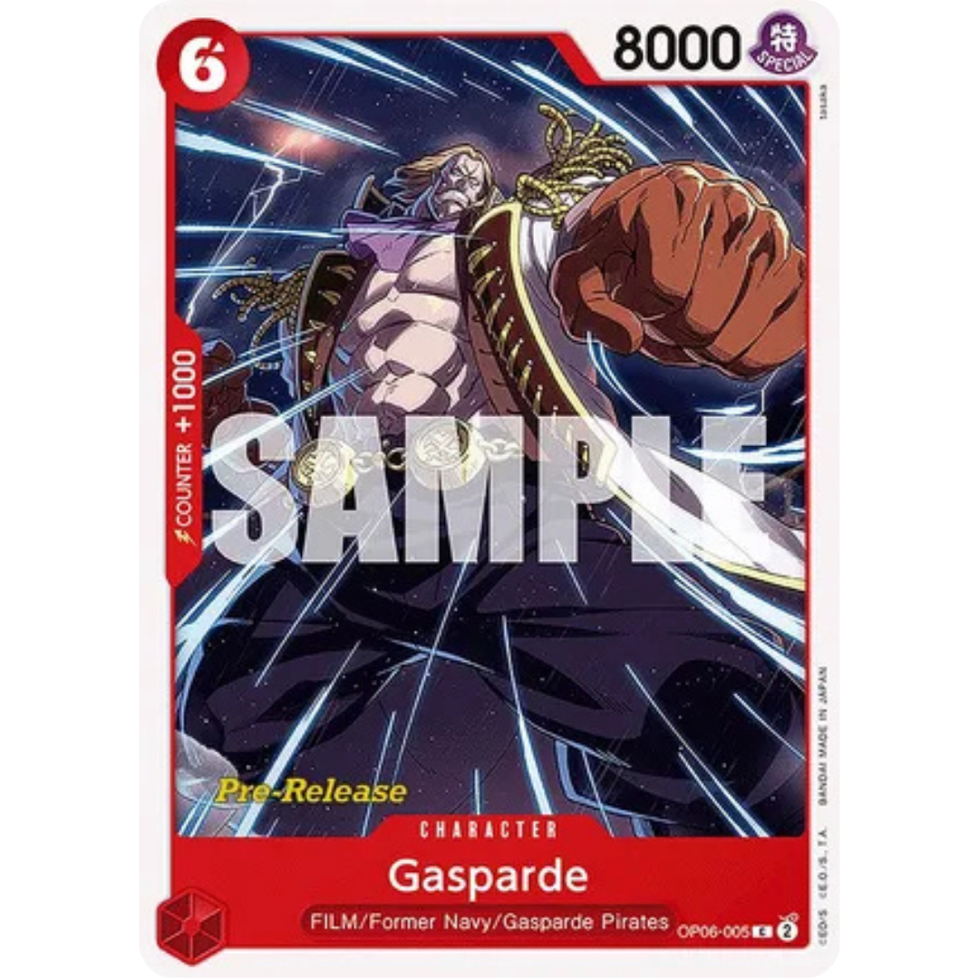 Gasparde (OP06-005) - Wings of the Captain Pre-Release Cards