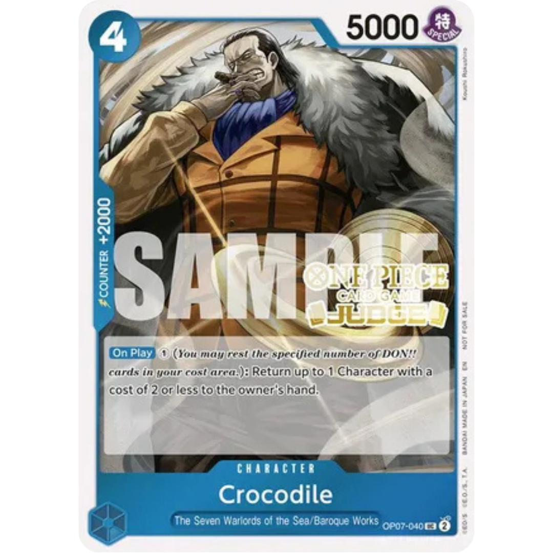 Crocodile (Judge Pack Vol. 6) (OP07-040) - One Piece Promotion Cards Foil
