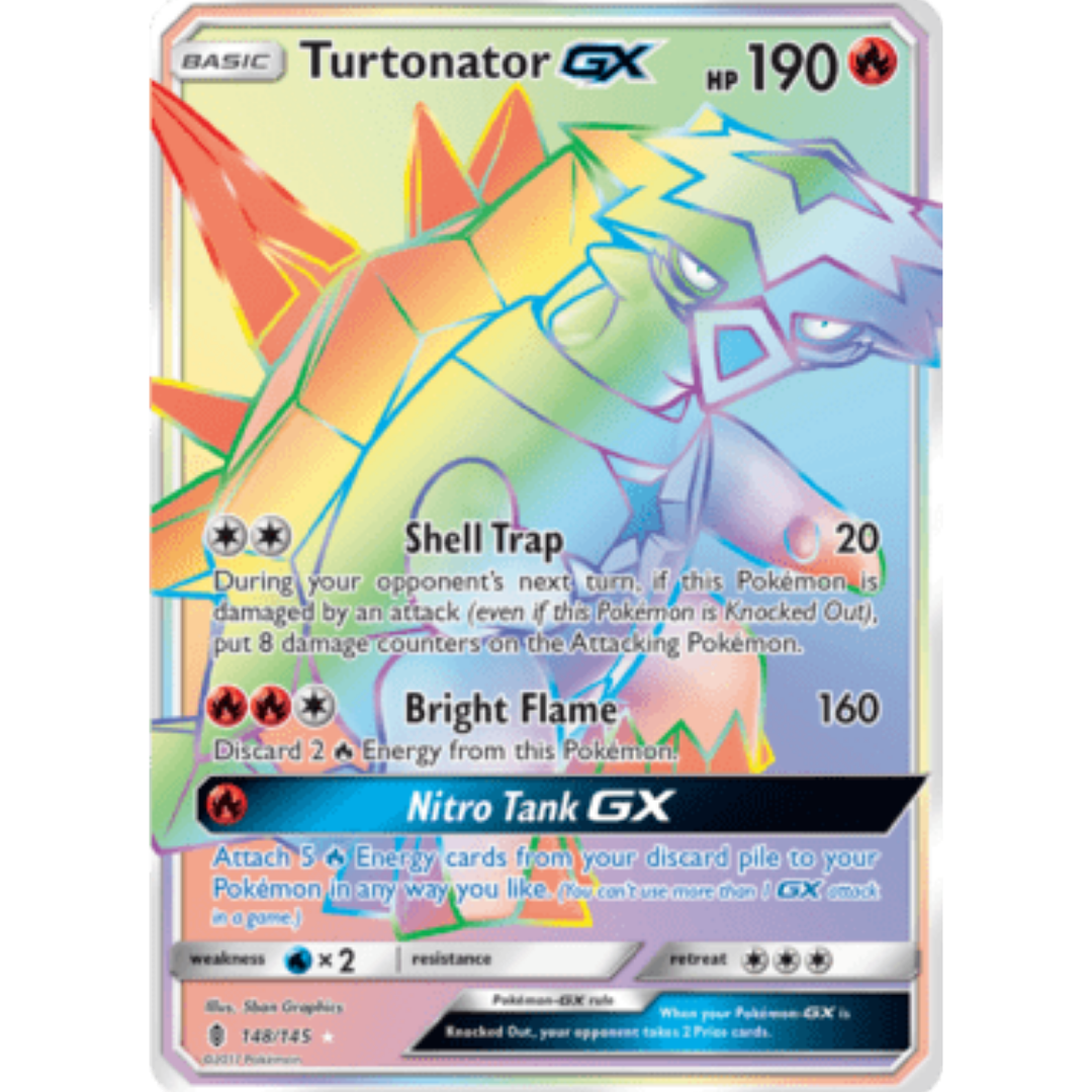 Turtonator GX (Secret) 148 - Holofoil SM Guardians Rising - Secret Rare