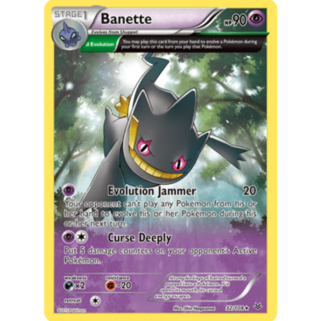 Banette (32 Delta) 032/108 - Reverse Holofoil XY Roaring Skies - Rare