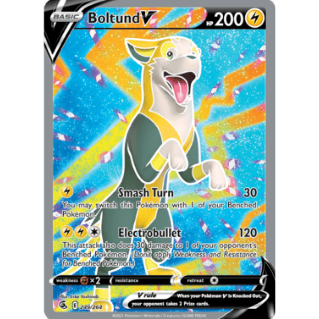 Boltund V (Full Art) 249 - Holofoil SWSH08 Fusion Strike - Ultra Rare