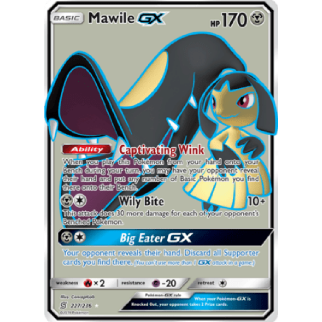 Mawile GX (Full Art) 227 - Holofoil SM Unified Minds - Ultra Rare