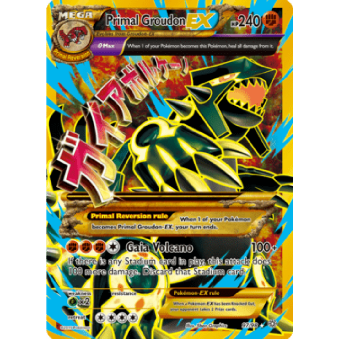 Primal Groudon EX (Shiny Full Art)/98 - Holofoil XY Ancient Origins - Ultra Rare