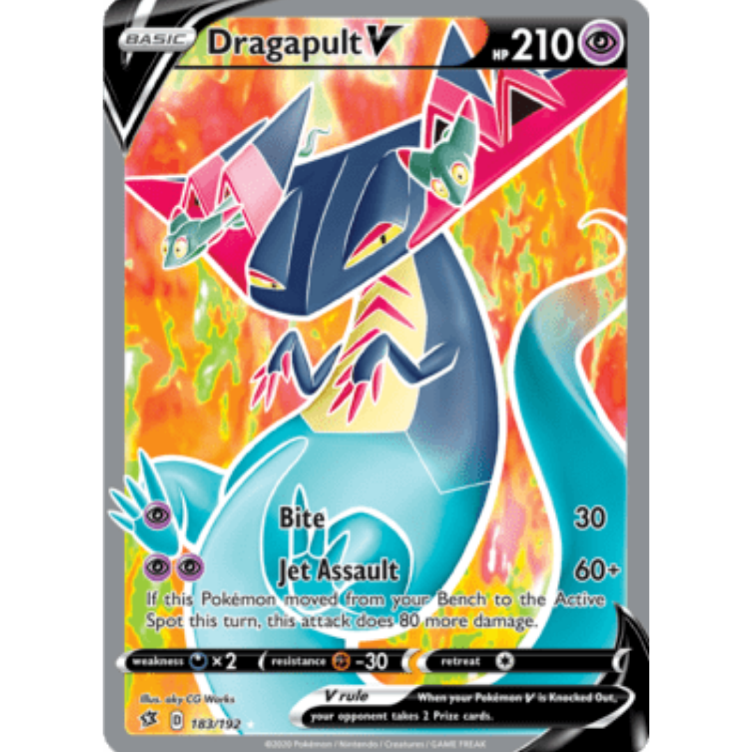 Dragapult V (Full Art) 183/192 - Holofoil SWSH02 Rebel Clash - Ultra Rare