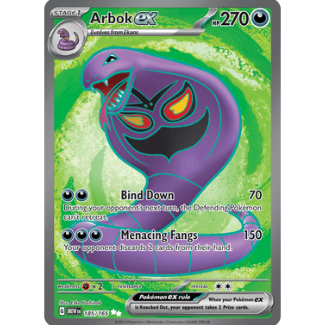 Arbok ex 185/165 - Holofoil SV Scarlet & Violet 151 - Ultra Rare