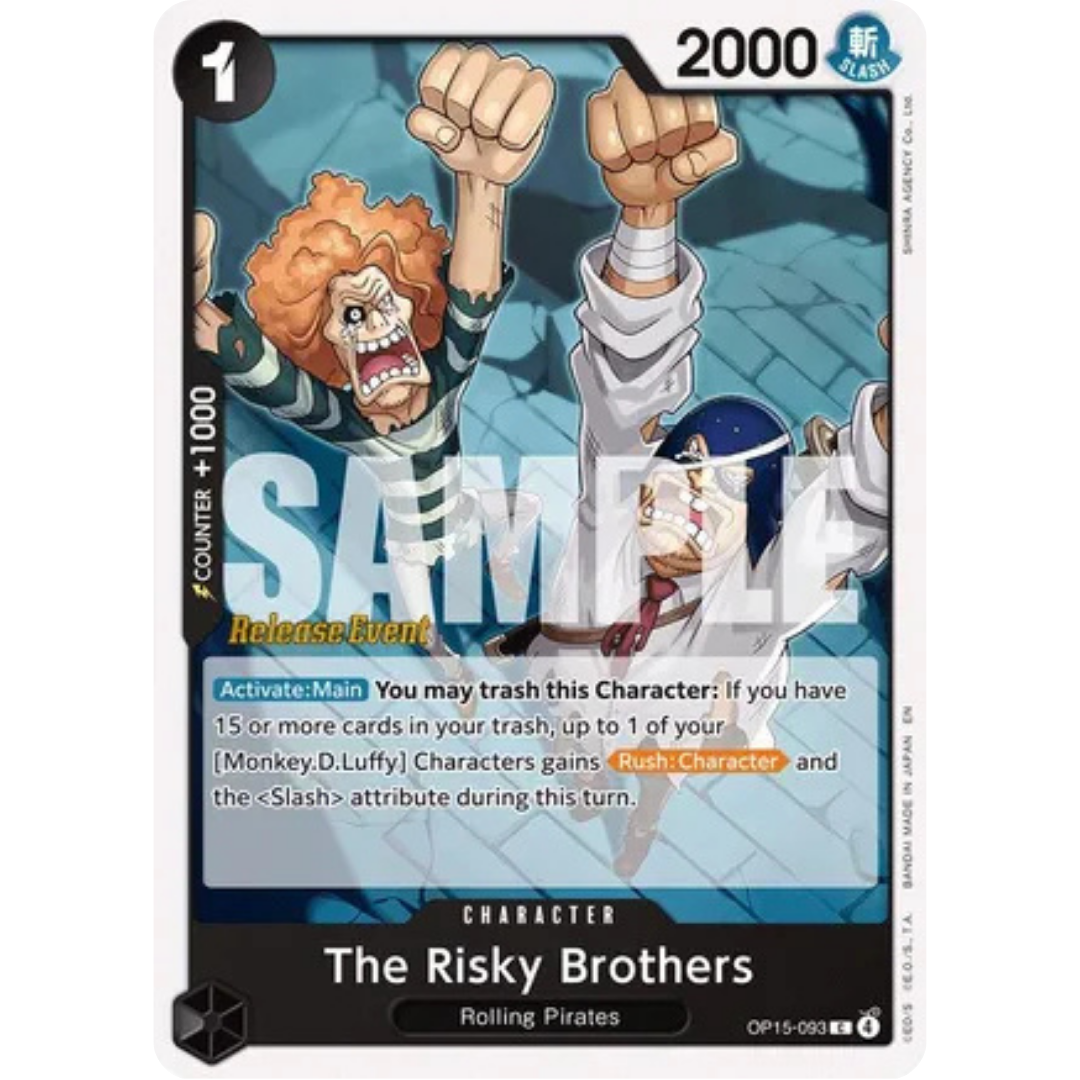 The Risky Brothers (OP15-093) - Adventure on Kami's Island Release Event Cards