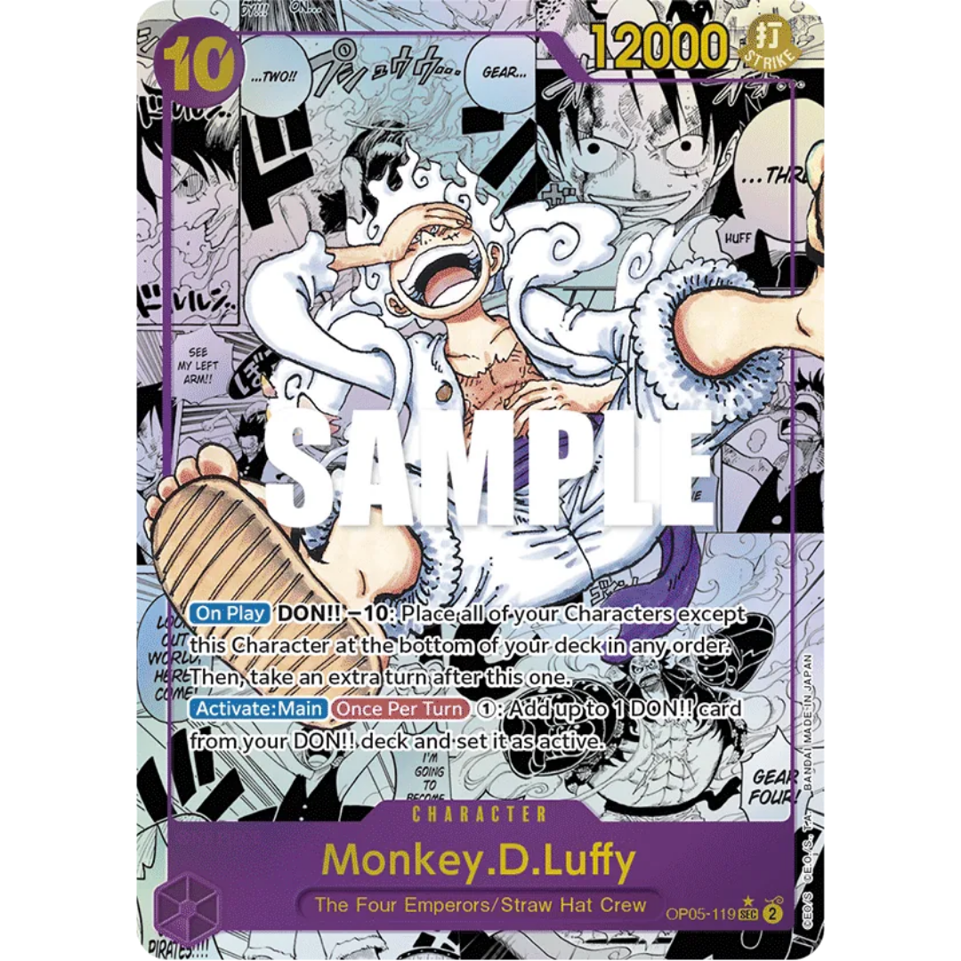 Monkey.D.Luffy (119) (Alternate Art) (Manga) (OP05-119) - Awakening of the New Era Foil