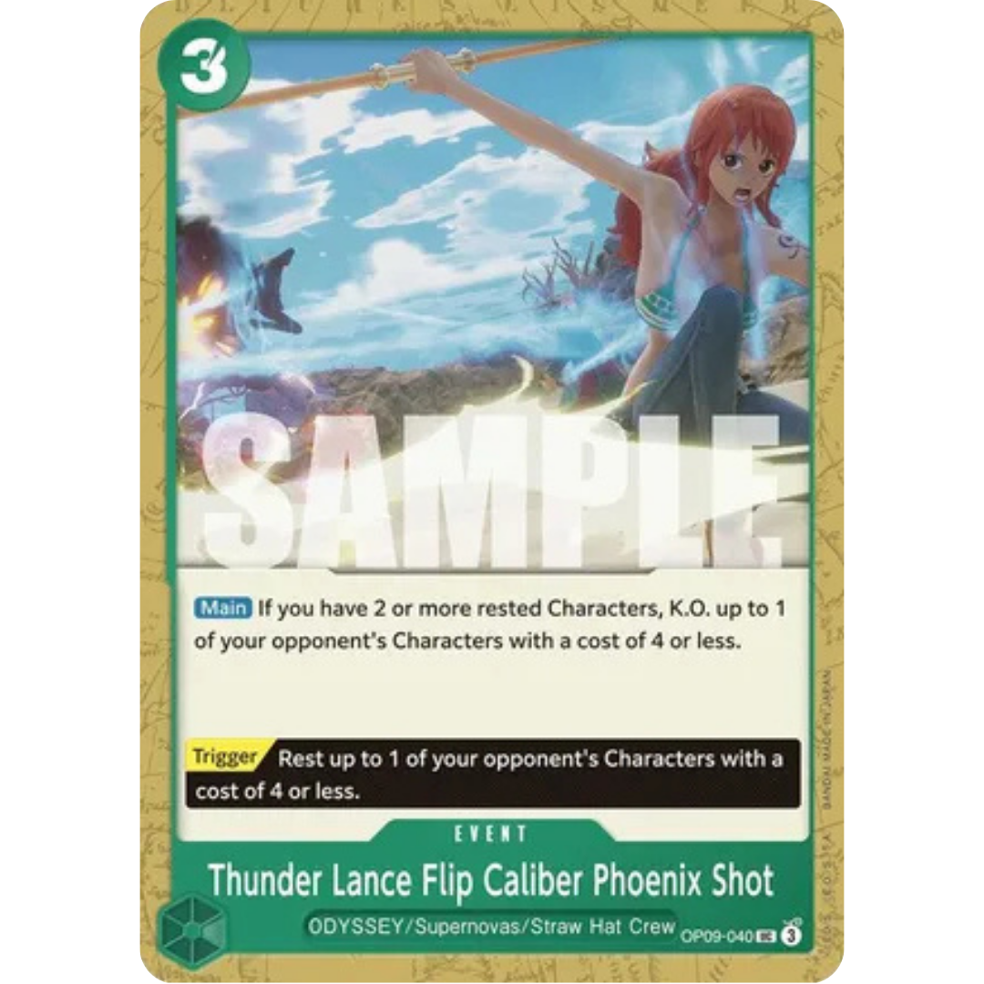Thunder Lance Flip Caliber Phoenix Shot (OP09-040) - Emperors in the New World