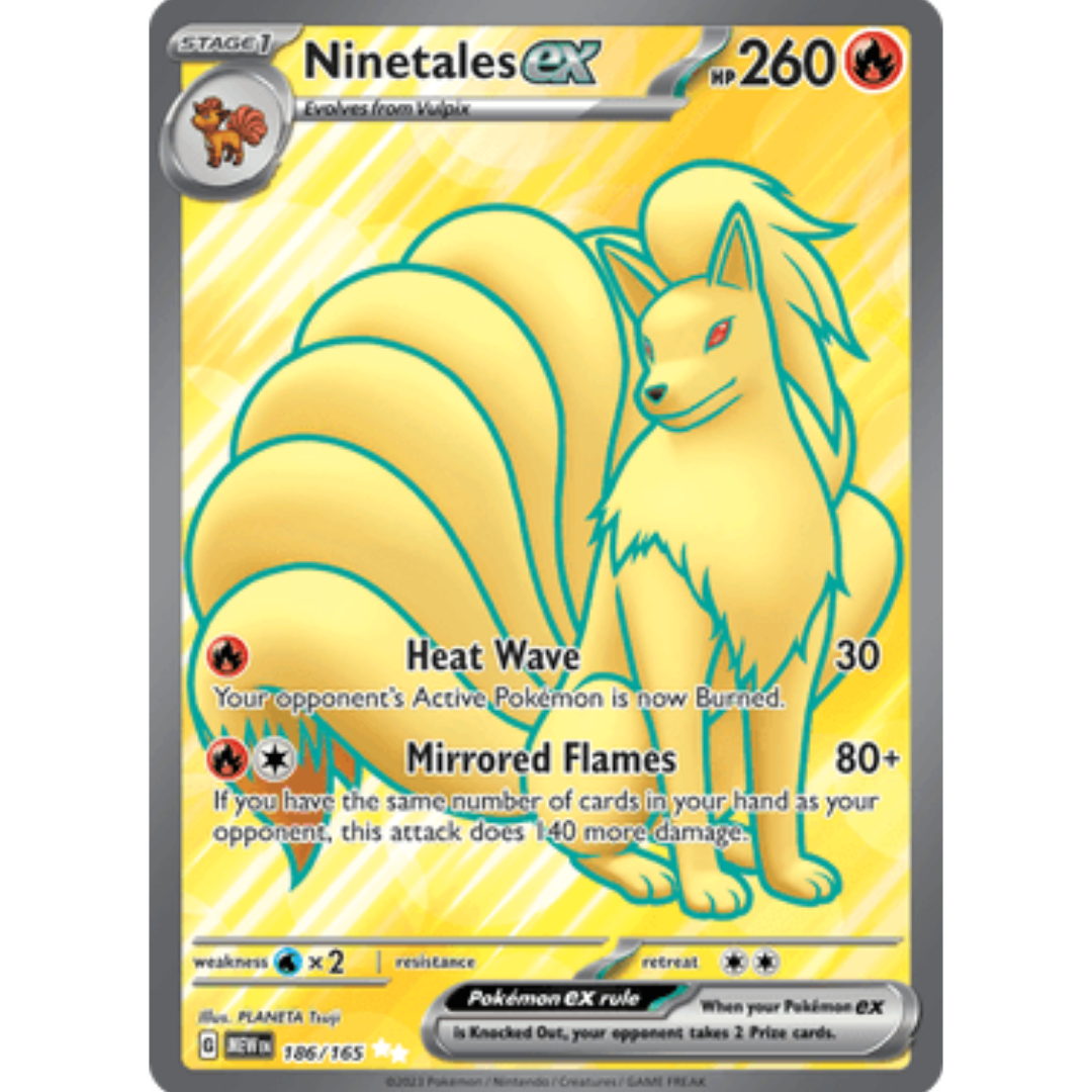 Ninetales ex 186/165 - Holofoil SV Scarlet & Violet 151 - Ultra Rare