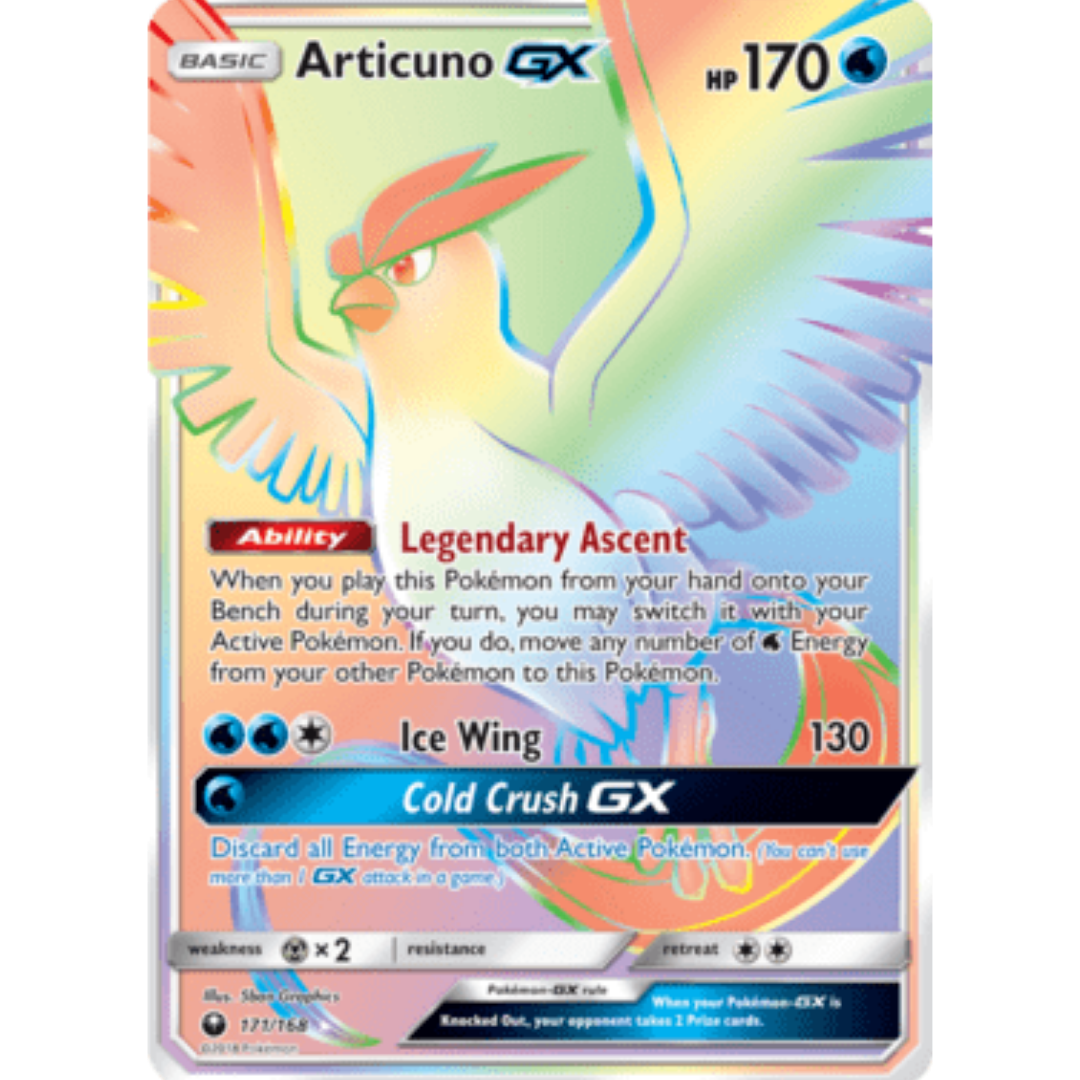 Articuno GX (Secret) - Holofoil SM Celestial Storm - Secret Rare