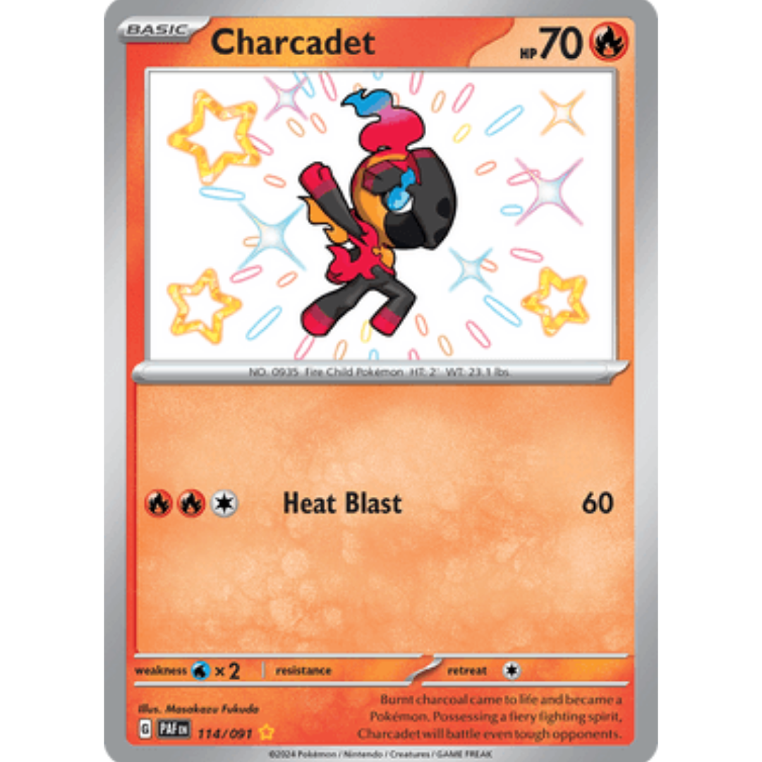 Charcadet 114/091 - Holofoil SV Paldean Fates - Shiny Rare