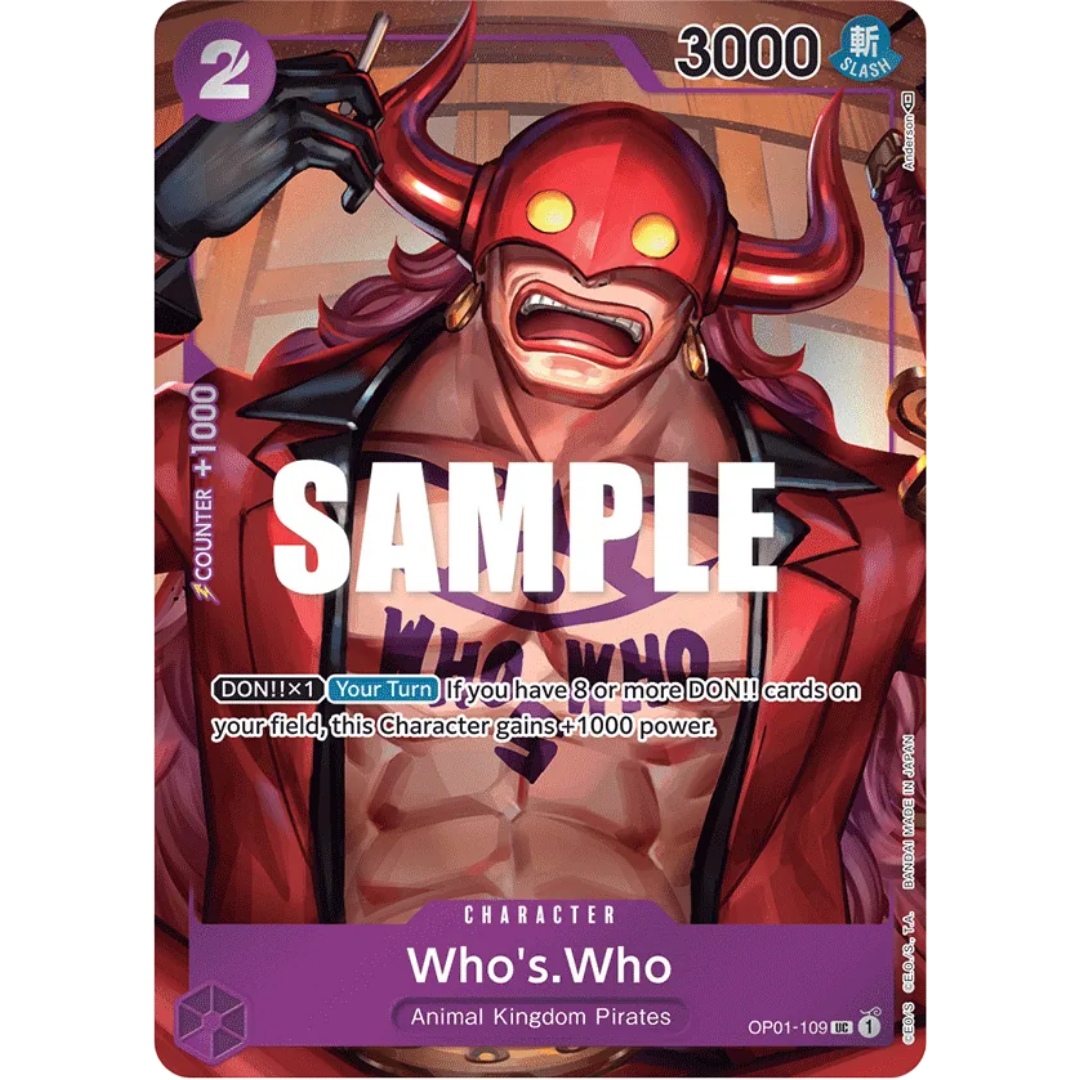 Who's.Who (Box Topper) (OP01-109) - Romance Dawn Foil