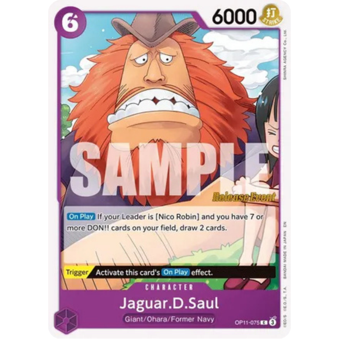 Jaguar.D.Saul (OP11-075) - A Fist of Divine Speed Release Event Cards
