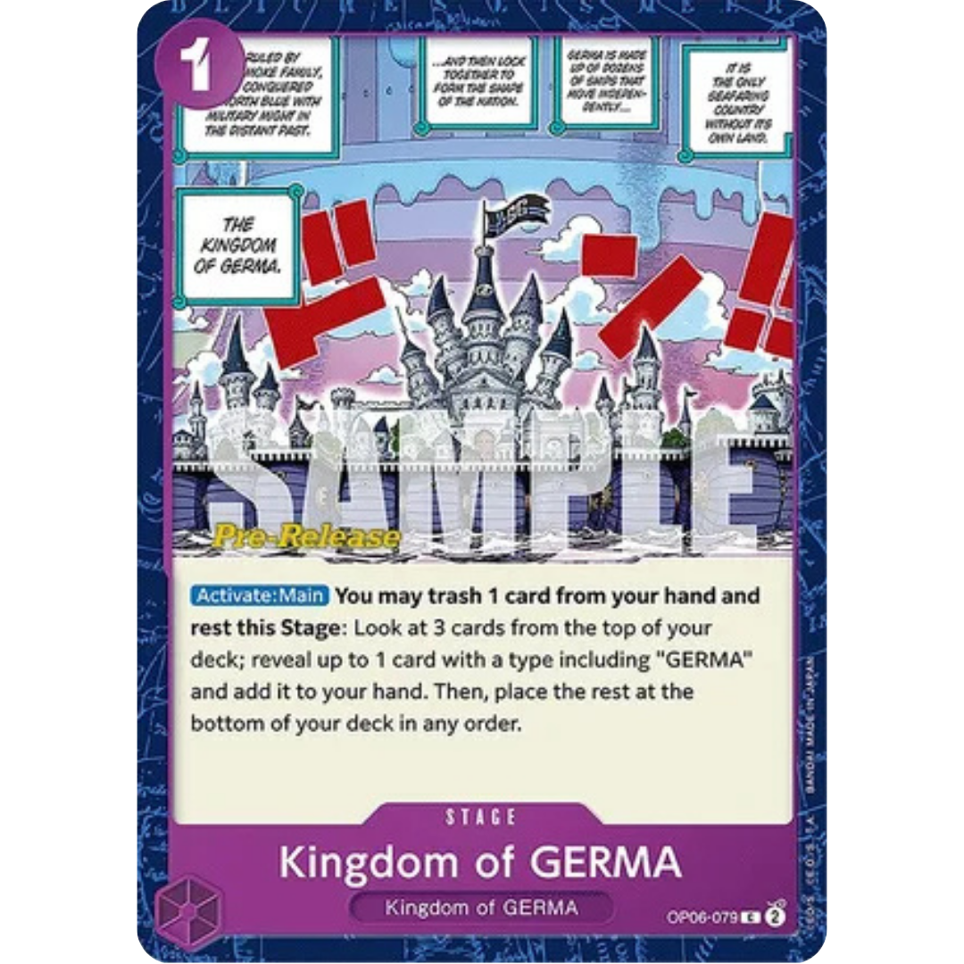 Kingdom of GERMA (OP06-079) - Wings of the Captain Pre-Release Cards